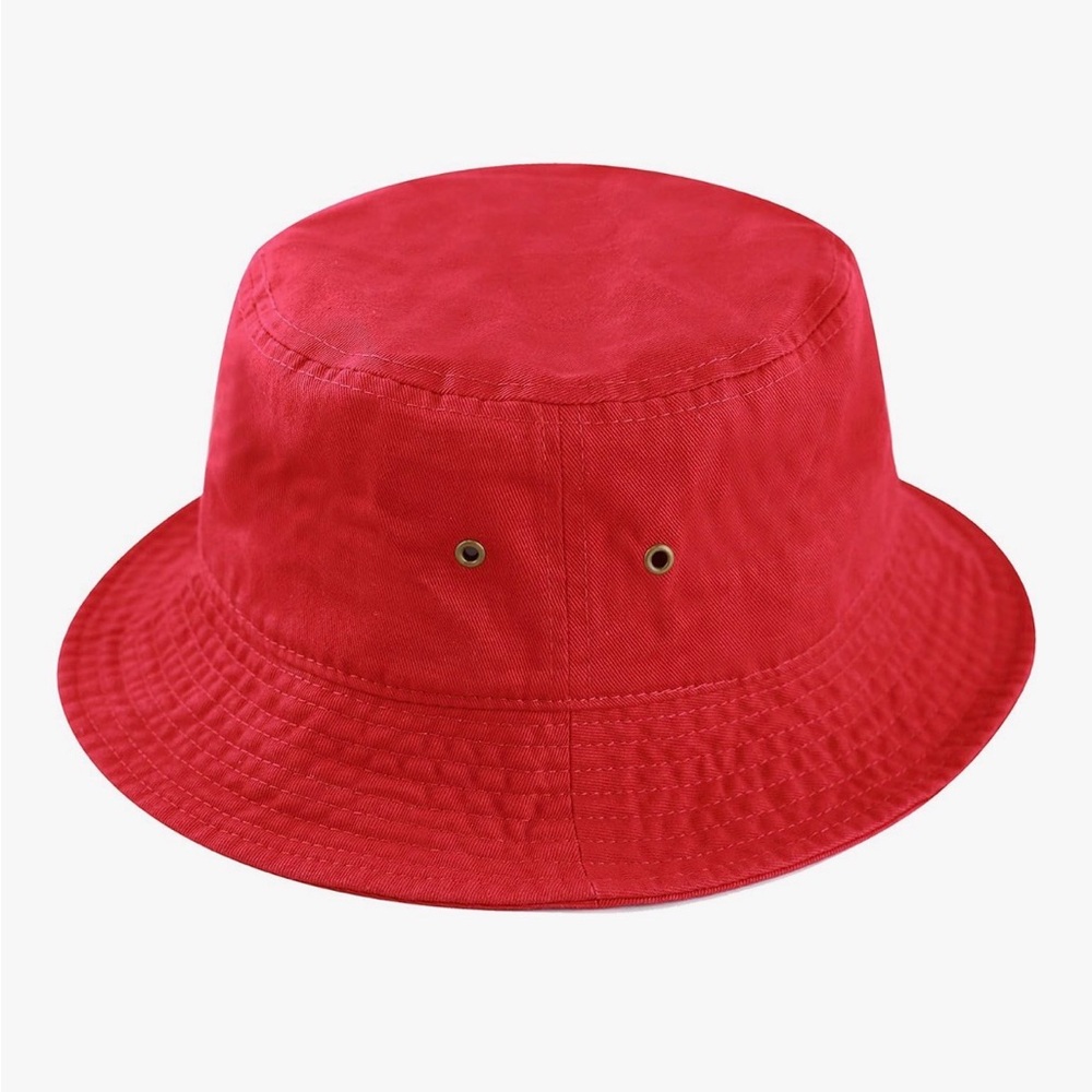 Women's Red Bucket Hat NWOT
